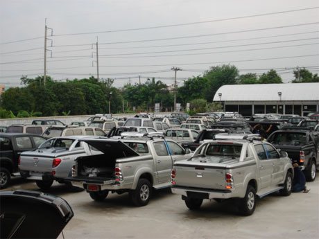 Toyota Hilux Revo and Vigo Hilux at Thailand-largest-4x4-showroom