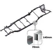 dmax 2500 cc 2009 reinforced chassis