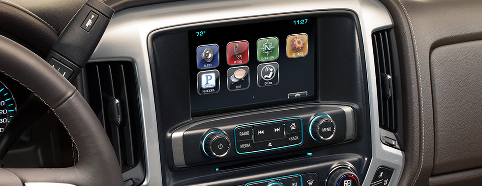 2017 Silverado 1500 Pickup Truck: touchscreen display