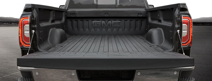 Image showing the 2017 GMC Sierra 1500 pickup's high-strength steel bed. 