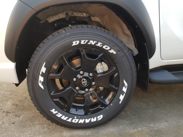 Rocco had 18" rims and Dunlop ATR tyres